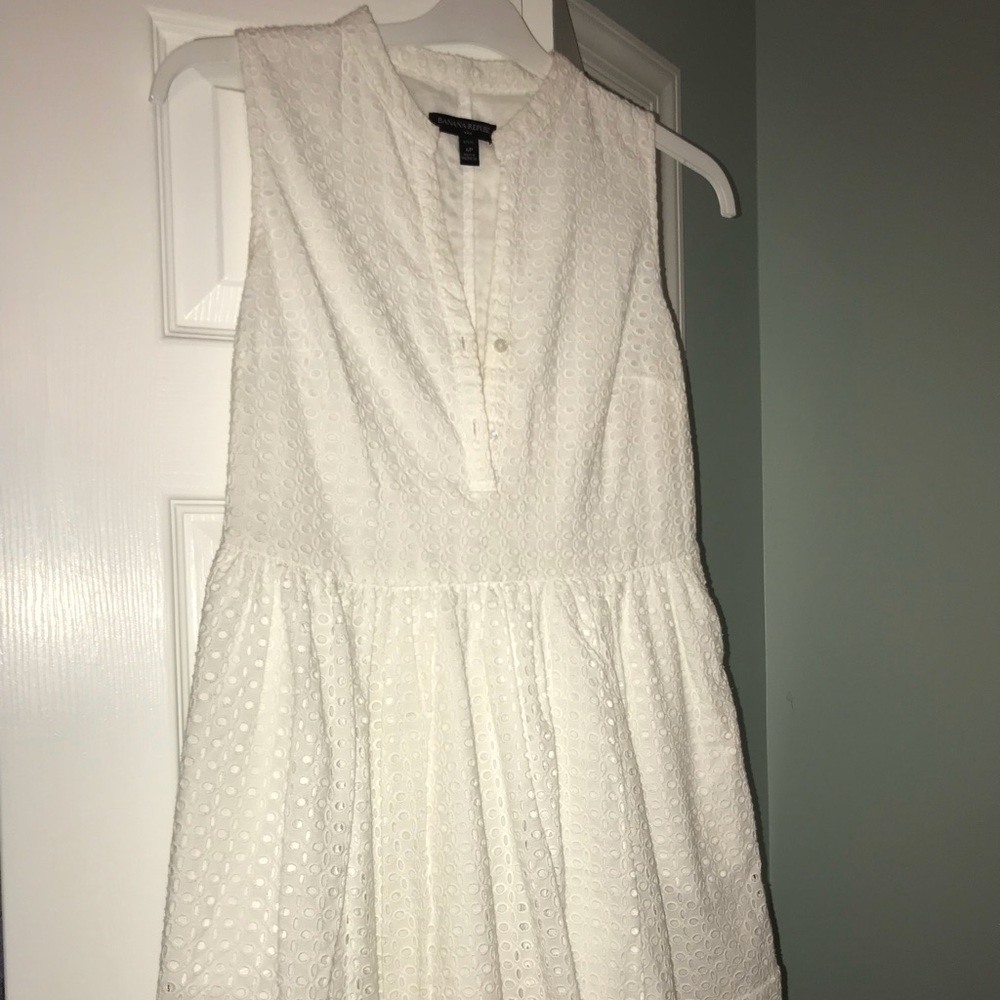 Banana Republic White Dress